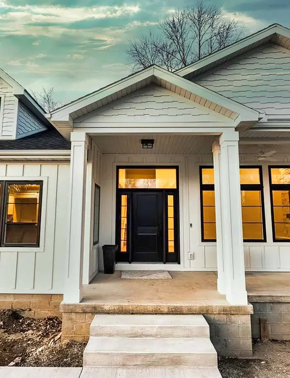 Custom windows doors construction project in Jacksonville, FL, showcasing modern design and craftsmanship.